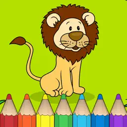 孩子们的游戏着色动物 (Coloring book: Animal & Zoo)